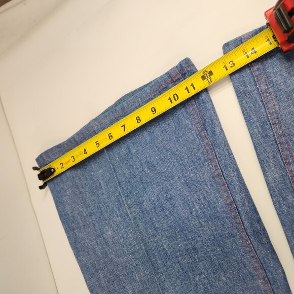 Miss Texwood Cotton Bell Bottom Jeans 24" Waist Vintage New Old Stock - Picture 11 of 11